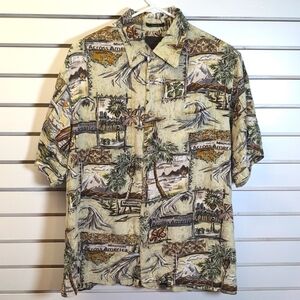 RARE Toes on Nose Microsoft Hawaiian Shirt Size Large EUC